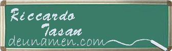 Riccardo Tasan Visitenkarte